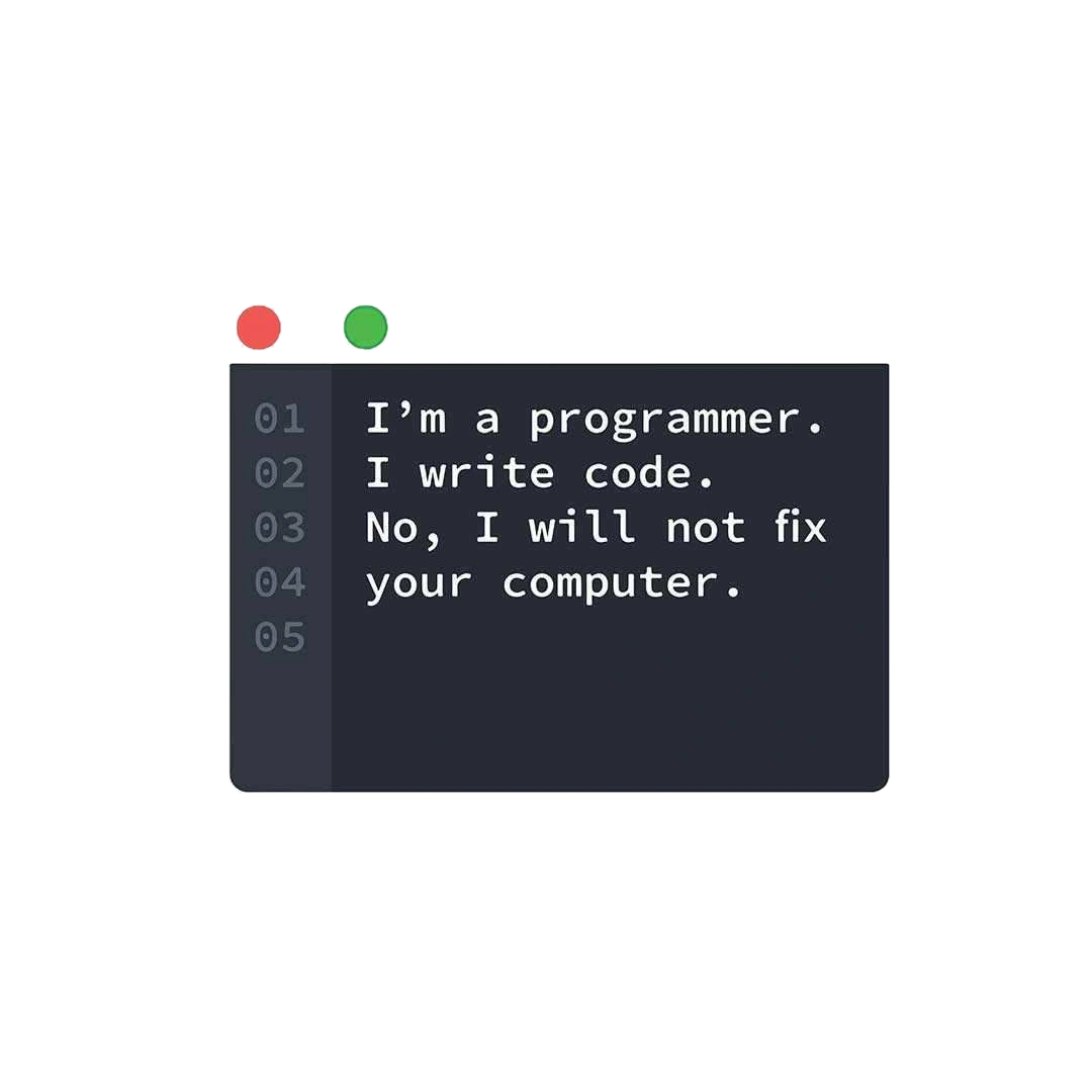 I'm a programmer Sticker